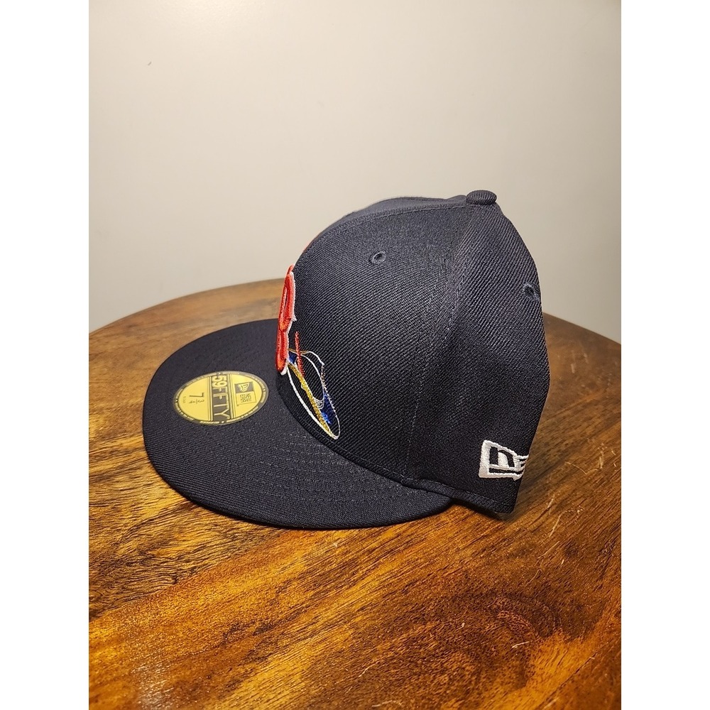 BOSTON RED SOX MLB MEN'S NEW ERA 59FIFTY STATE STITCH FITTED HAT SIZE 7 3/4 - Picture 3 of 4